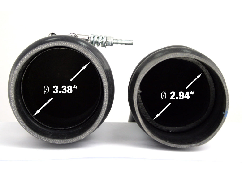 aFe 46-20089 BladeRunner 3-1/2 IN Aluminum Cold Charge Pipe Black - view 5