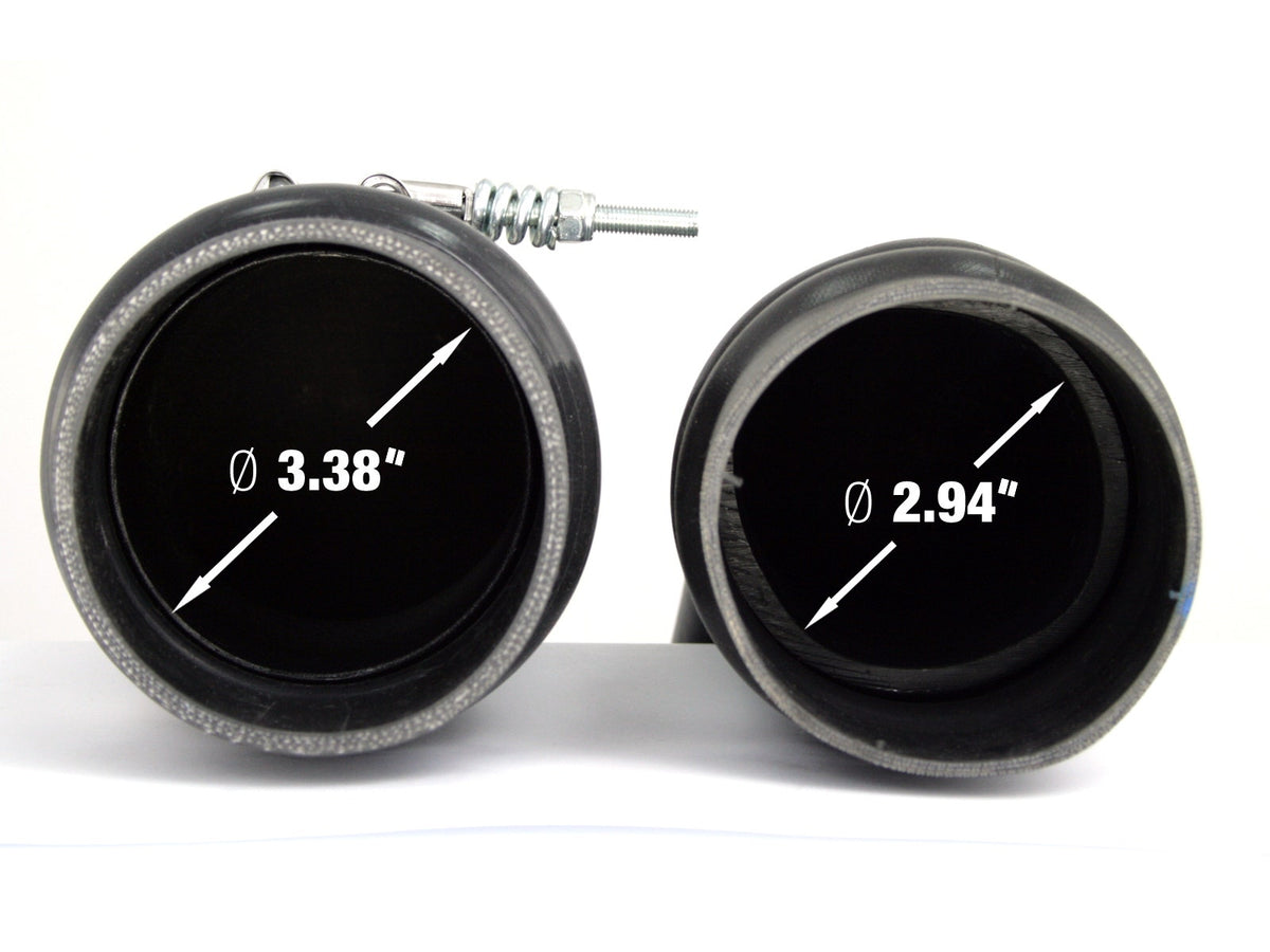 aFe 46-20089 BladeRunner 3-1/2 IN Aluminum Cold Charge Pipe Black - view 5