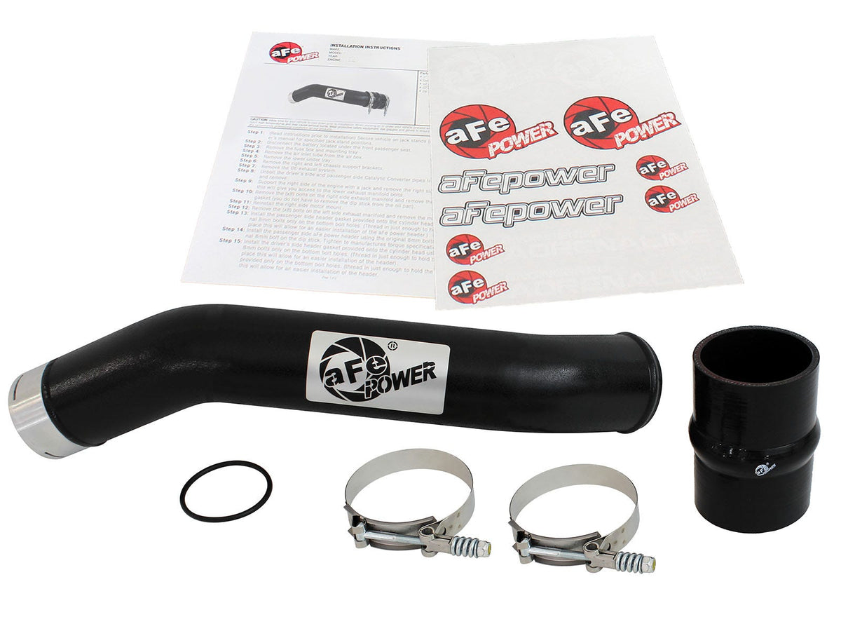 aFe 46-20148-B BladeRunner 3 IN Aluminum Hot Charge Pipe Black - view 6