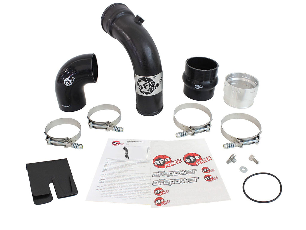 aFe 46-20149-B BladeRunner 3 IN Aluminum Cold Charge Pipe Black - view 5