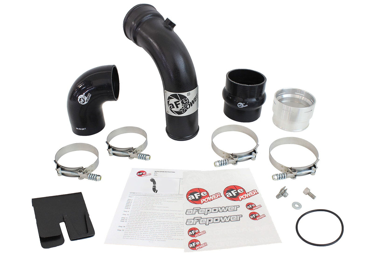 aFe 46-20149-B BladeRunner 3 IN Aluminum Cold Charge Pipe Black - view 5