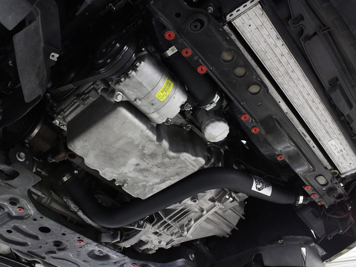 aFe BladeRunner 2-1/2 IN Aluminum Hot and Cold Charge Pipe Kit Black - Ford Focus ST 2013-2018