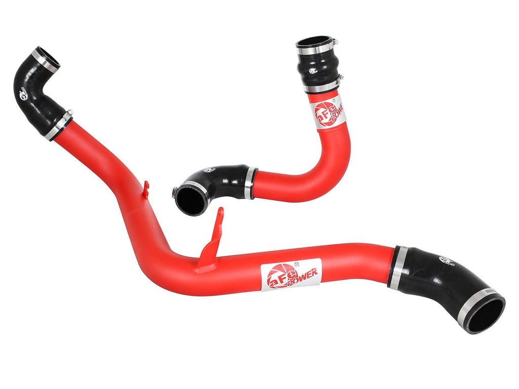 aFe BladeRunner 2-1/2 IN Aluminum Hot and Cold Charge Pipe Kit Red - Ford Focus ST 2013-2018