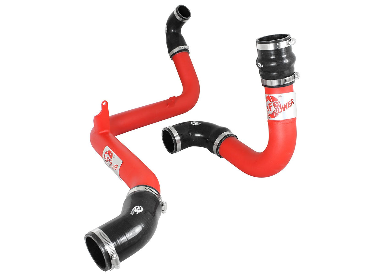 aFe BladeRunner 2-1/2 IN Aluminum Hot and Cold Charge Pipe Kit Red - Ford Focus ST 2013-2018