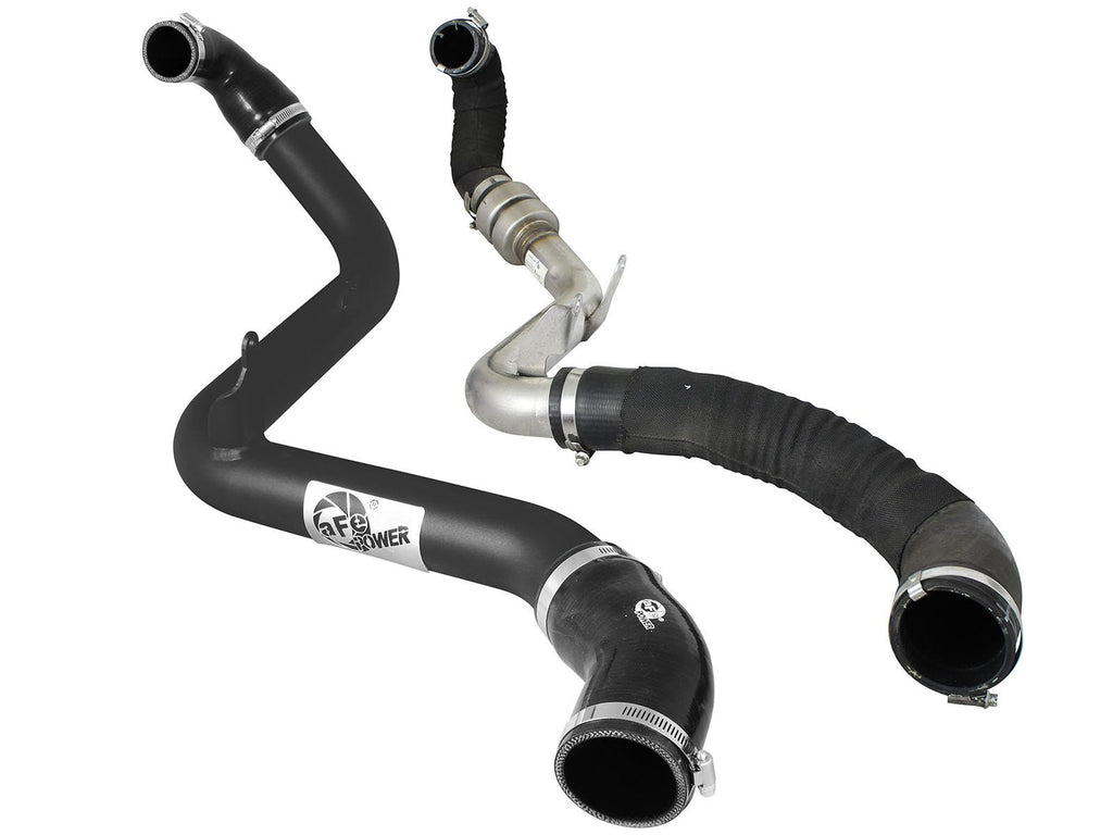 aFe BladeRunner 2-1/2 IN Aluminum Hot Charge Pipe Black - Ford Focus ST 2013-2018