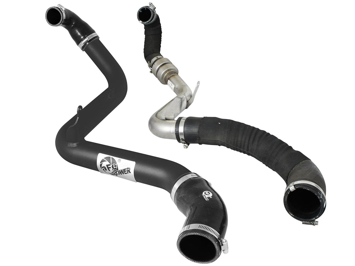 aFe BladeRunner 2-1/2 IN Aluminum Hot Charge Pipe Black - Ford Focus ST 2013-2018