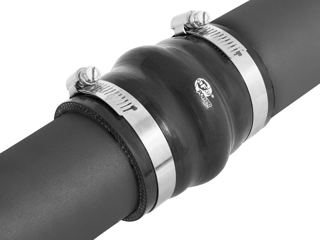 aFe BladeRunner 2-1/2 IN to 2-3/4 IN Aluminum Cold Charge Pipe Black - BMW 1/2/3/4-Series 2012-2018