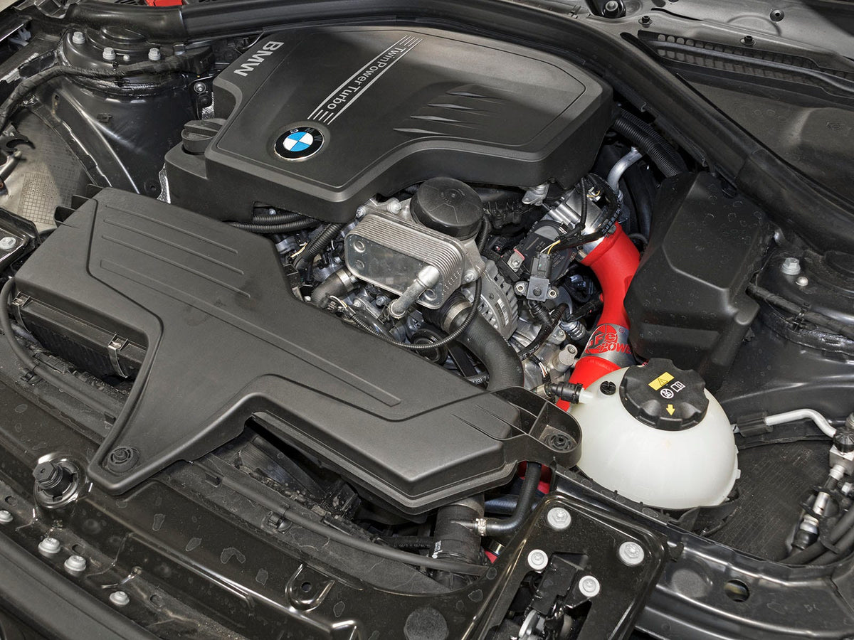 aFe BladeRunner 2-1/2 IN to 2-3/4 IN Aluminum Cold Charge Pipe Black - BMW 1/2/3/4-Series 2012-2018