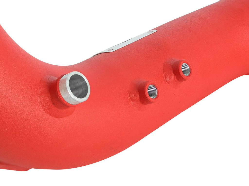 aFe BladeRunner 2-1/2 IN to 2-3/4 IN Aluminum Cold Charge Pipe Red - BMW 1/2/3/4-Series 2012-2018