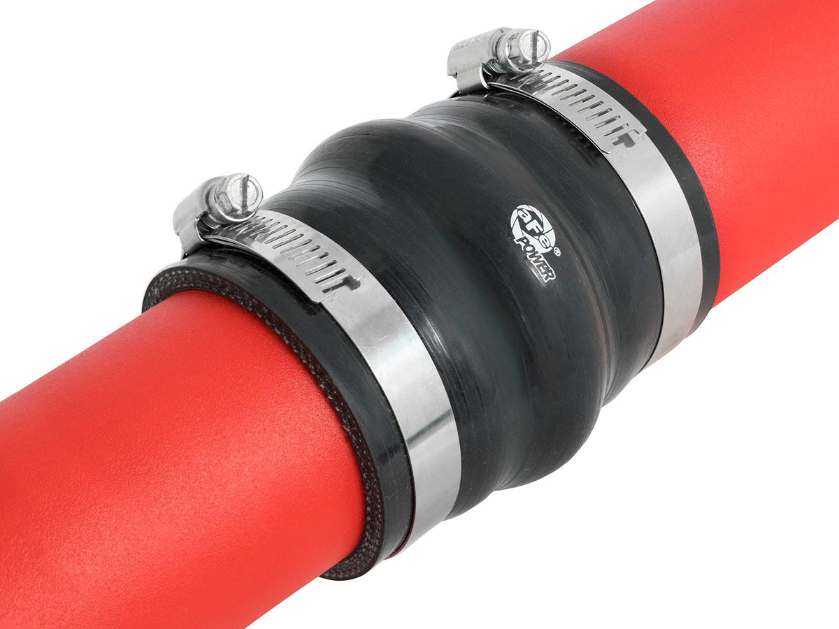 aFe BladeRunner 2-1/2 IN to 2-3/4 IN Aluminum Cold Charge Pipe Red - BMW 1/2/3/4-Series 2012-2018