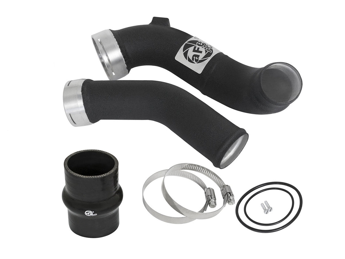 aFe BladeRunner 3 IN Aluminum Cold Charge Pipe Black - BMW 335i (F30) 2012-2015/ M235i (F22/23) 2014-2016