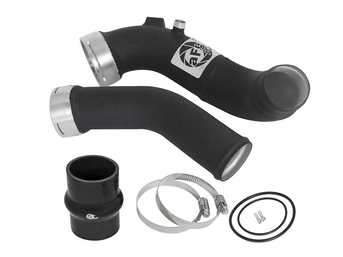 aFe BladeRunner 2-1/2 to 3 IN Aluminum Cold Charge Pipe Black - BMW 335i (F30) 2012-2015/ M235i (F22/23) 2014-2016