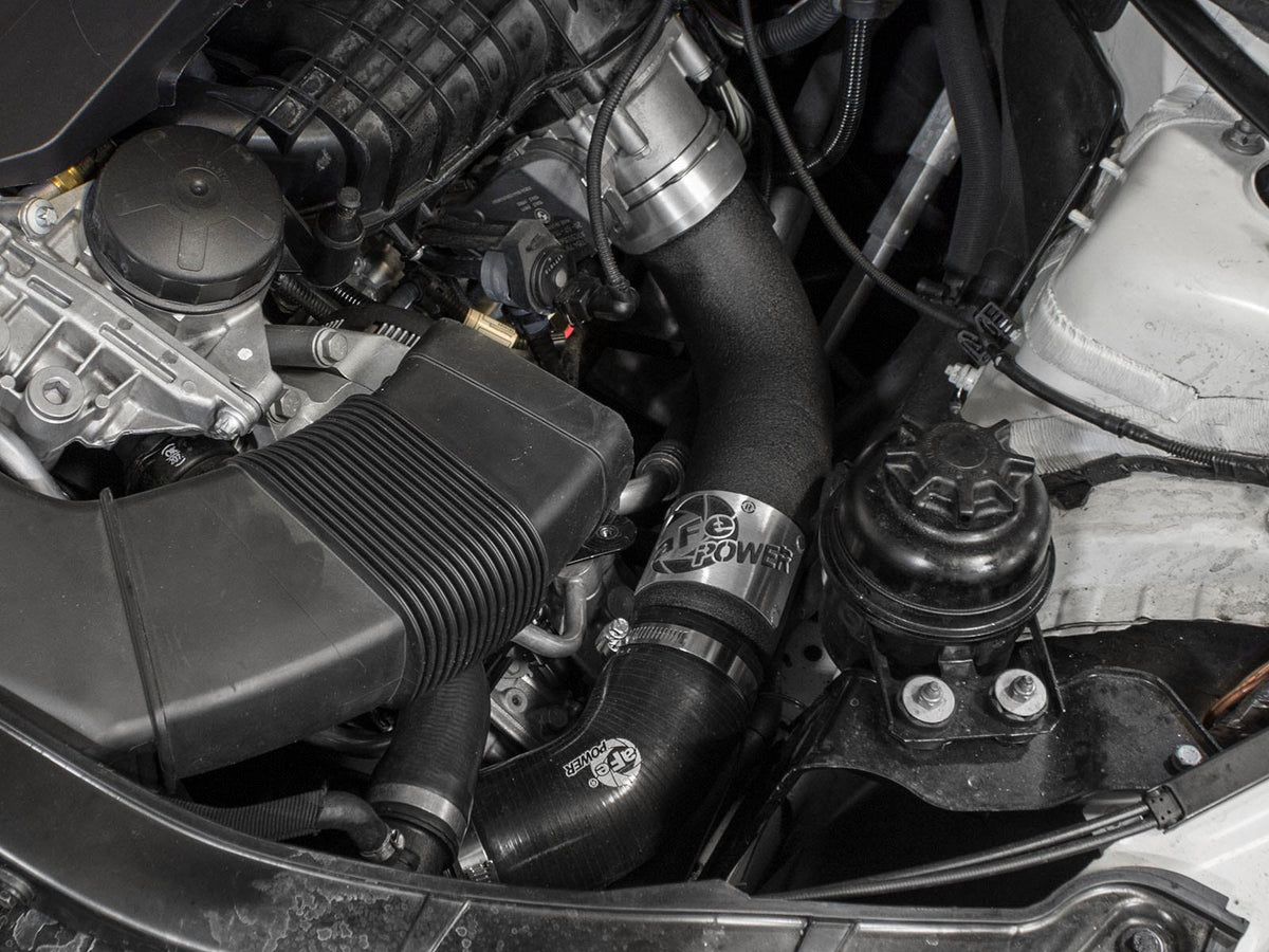 aFe BladeRunner 3 IN Aluminum Cold Charge Pipe Black - BMW 335i (E9X) 2011-2013
