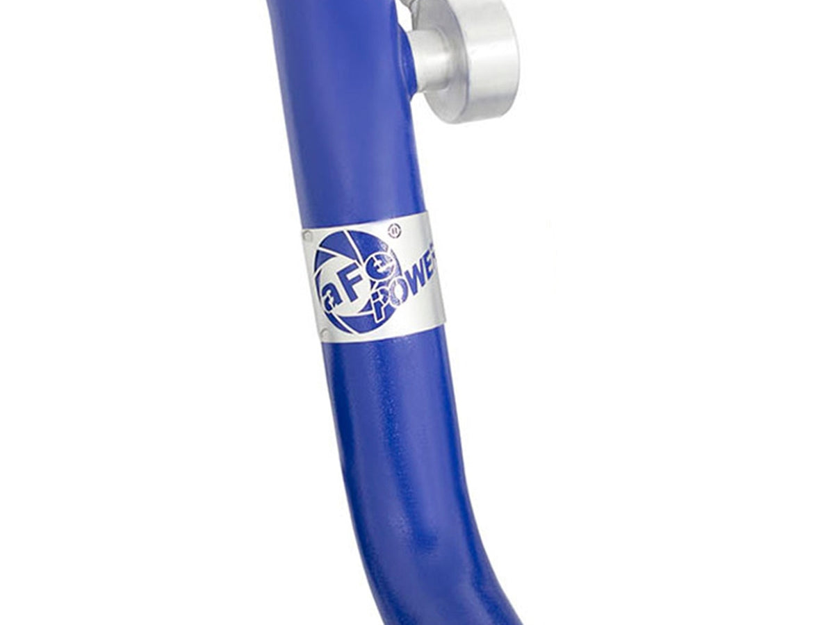aFe BladeRunner 2-1/2 IN Aluminum Hot Charge Pipe Blue - Ford Mustang 2015-2023
