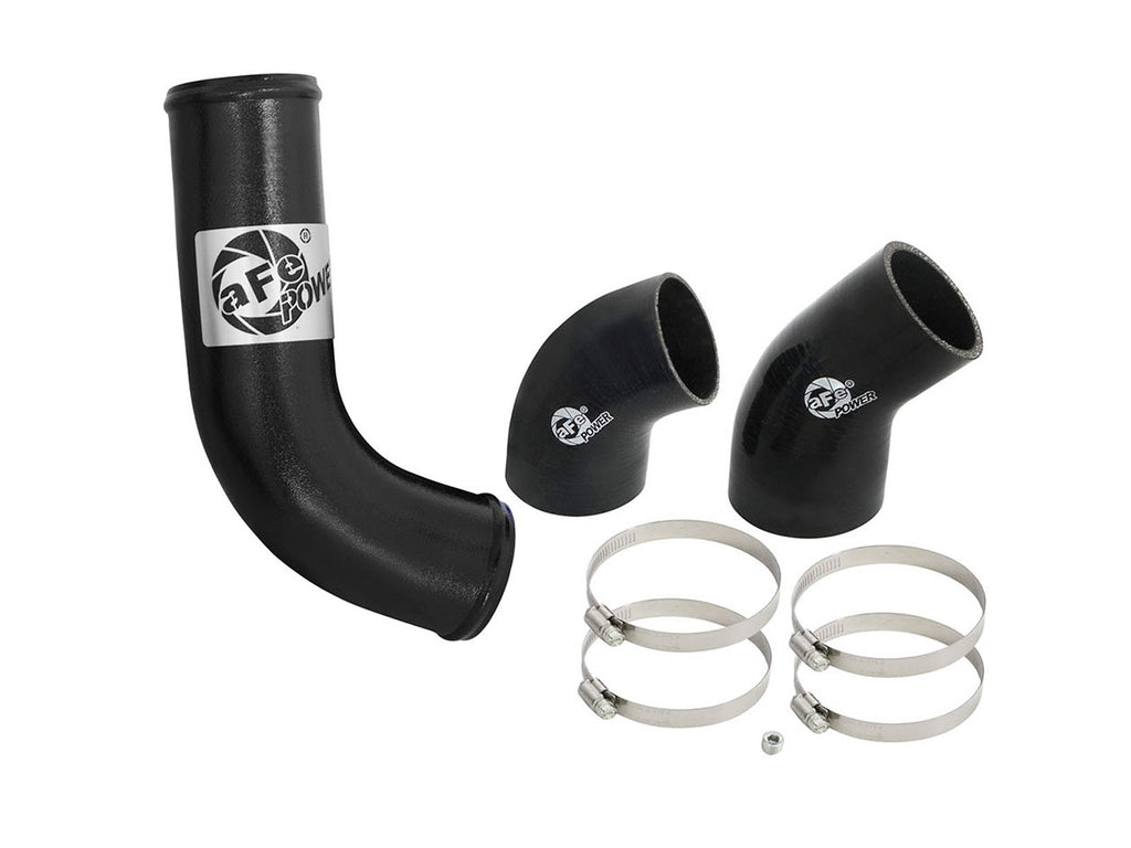 aFe BladeRunner 3 IN Aluminum Cold Charge Pipe Black - Ford Mustang 2015-2023