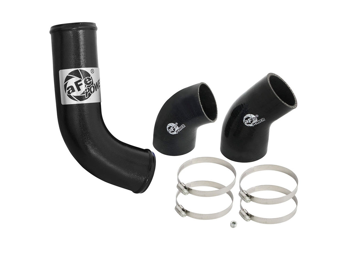 aFe BladeRunner 3 IN Aluminum Cold Charge Pipe Black - Ford Mustang 2015-2023