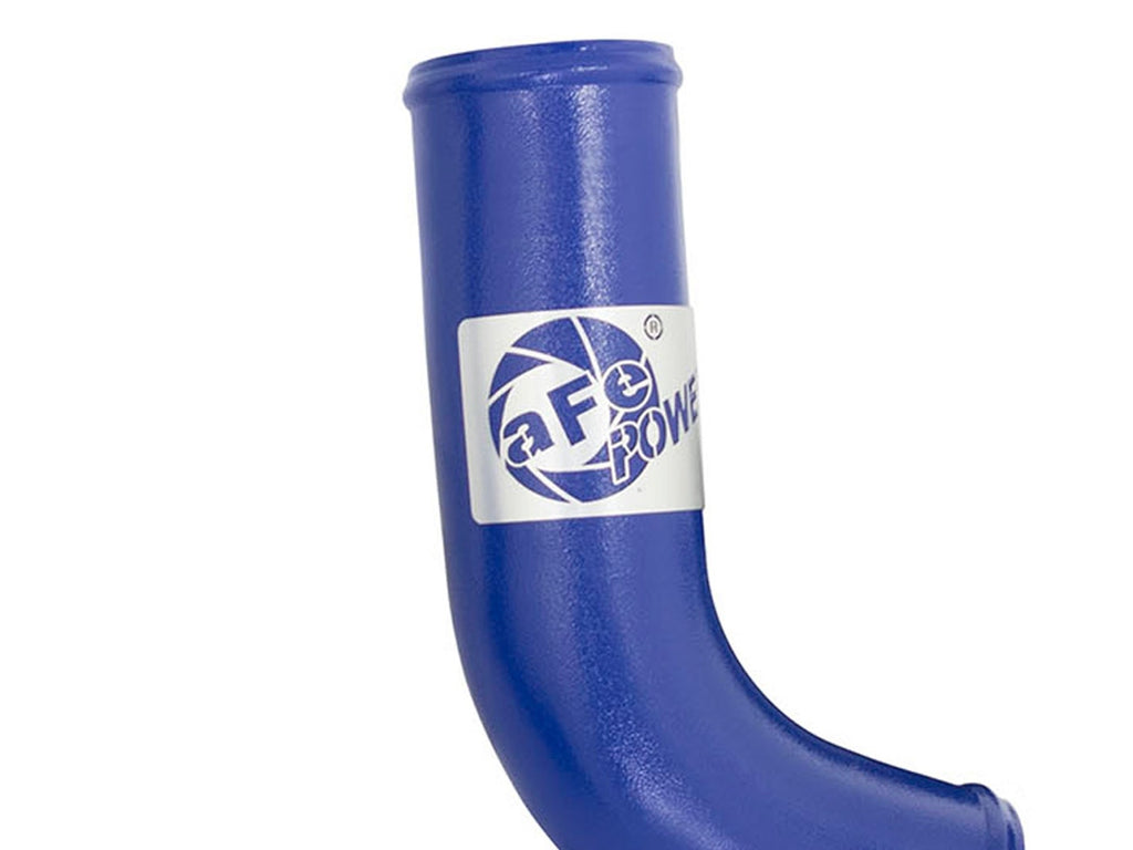 aFe BladeRunner 3 IN Aluminum Cold Charge Pipe Blue - Ford Mustang 2015-2023