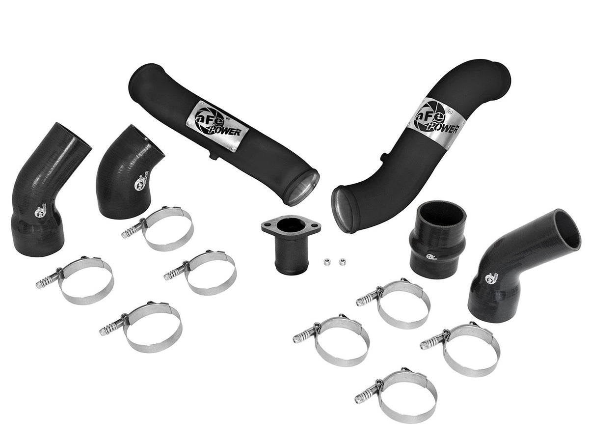 aFe 46-20284-B BladeRunner 3 IN Aluminum Hot and Cold Charge Pipe Kit Black - view 7
