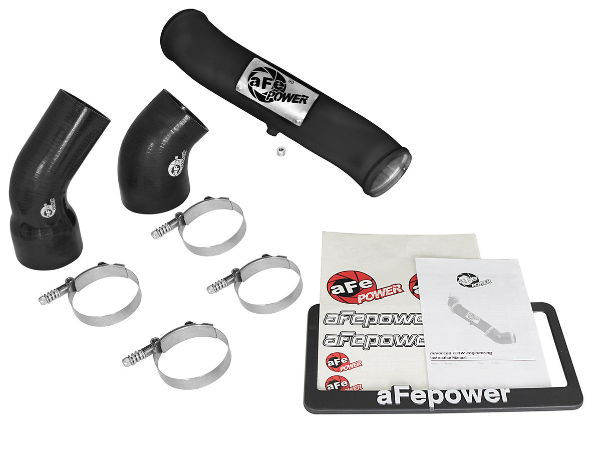 aFe 46-20289-B BladeRunner 3 IN Aluminum Cold Charge Pipe Black - view 6