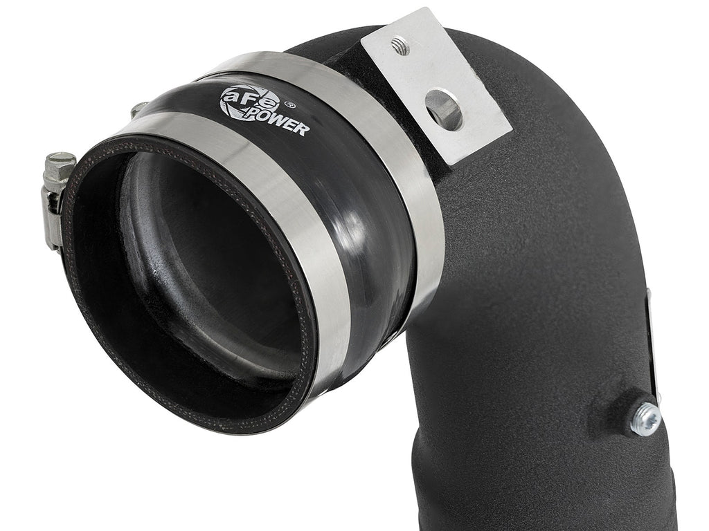 aFe 46-20299-B BladeRunner 3-1/2 IN to 3 IN Aluminum Cold Charge Pipe Black - view 4