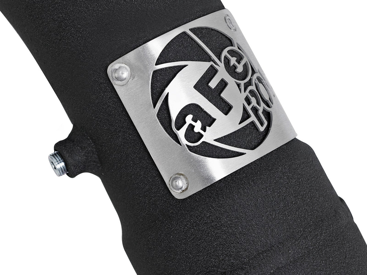aFe 46-20299-B BladeRunner 3-1/2 IN to 3 IN Aluminum Cold Charge Pipe Black - view 3