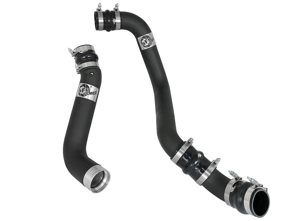 aFe 46-20334-B BladeRunner 3 IN & 3-1/2 IN Aluminum Hot and Cold Charge Pipe Kit Black - view 1