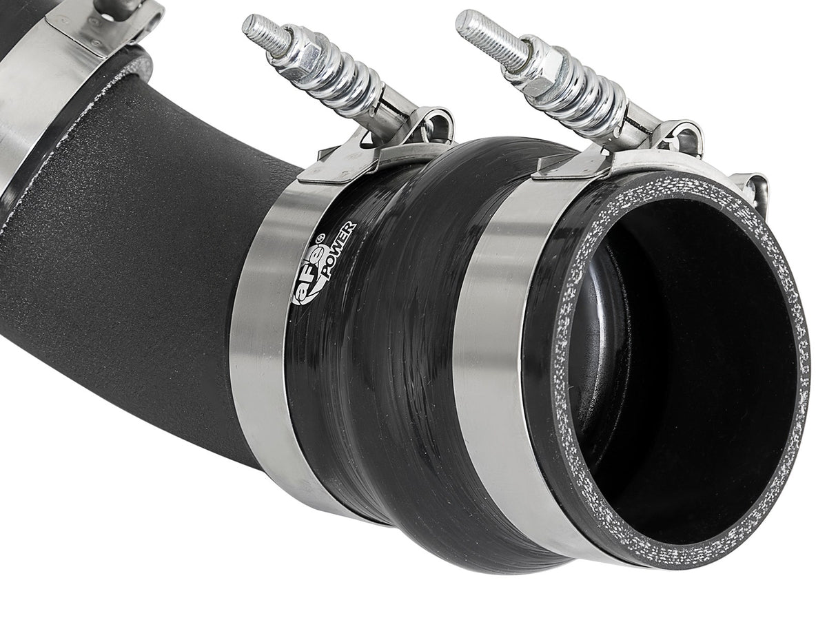 aFe 46-20334-B BladeRunner 3 IN & 3-1/2 IN Aluminum Hot and Cold Charge Pipe Kit Black - view 3