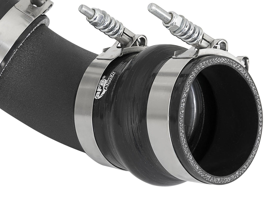 aFe BladeRunner 2-1/4 IN & 2-1/2 IN Aluminum Hot and Cold Charge Pipe Kit Black - FIAT 124 Spider 2017-2020