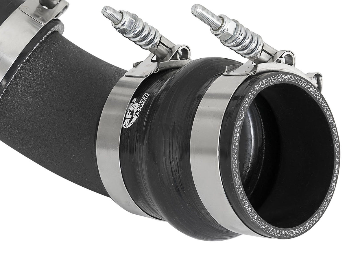 aFe BladeRunner 2-1/4 IN & 2-1/2 IN Aluminum Hot and Cold Charge Pipe Kit Black - FIAT 124 Spider 2017-2020