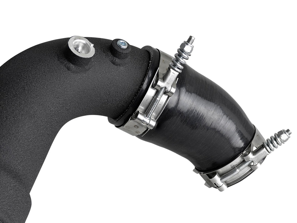 aFe 46-20364-B BladeRunner 3-1/2 IN to 3 IN Aluminum Hot and Cold Charge Pipe Kit Black - view 2