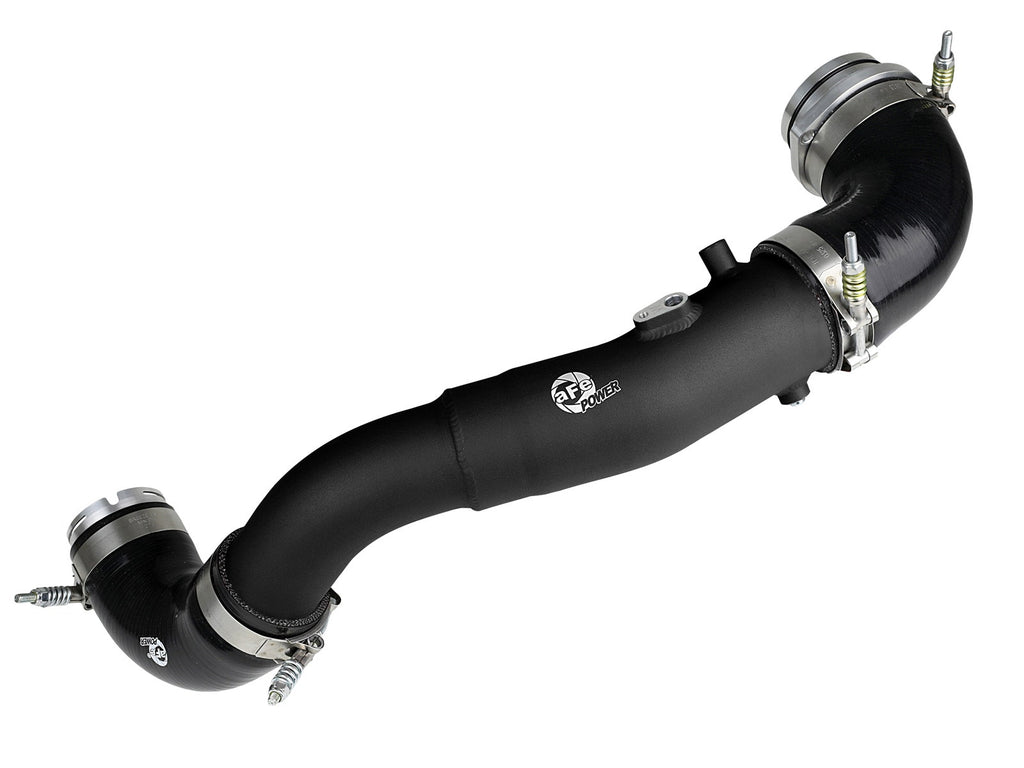 aFe BladeRunner 2-1/2 IN Aluminum Hot Charge Pipe Black - Toyota GR Supra (A90) 2020-2026