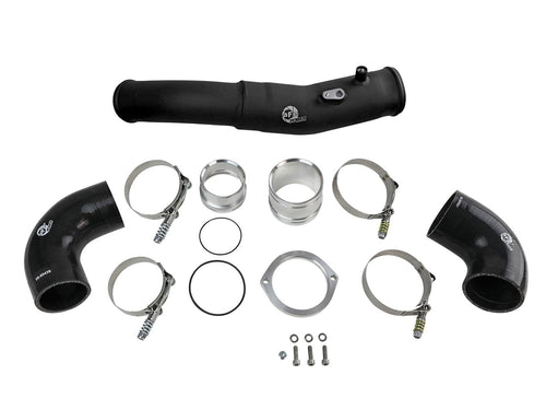 aFe BladeRunner 2-1/2 IN Aluminum Hot Charge Pipe Black - Toyota GR Supra (A90) 2020-2026