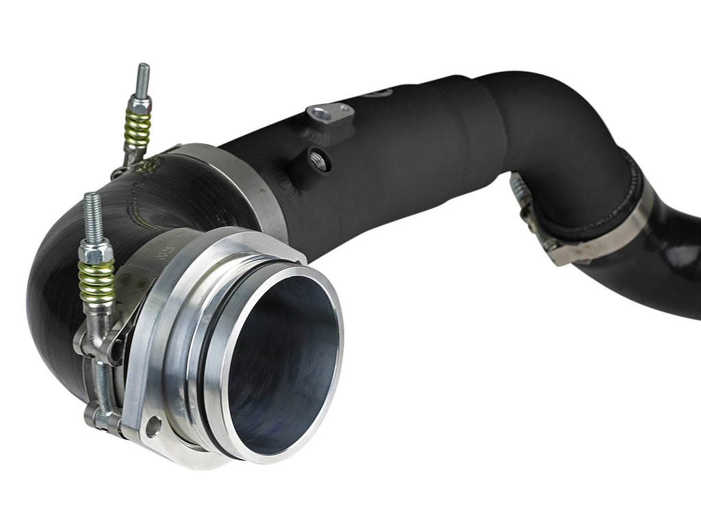aFe BladeRunner 2-1/2 IN Aluminum Hot Charge Pipe Black - Toyota GR Supra (A90) 2020-2026