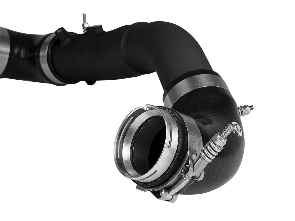 aFe BladeRunner 2-1/2 IN Aluminum Hot Charge Pipe Black - Toyota GR Supra (A90) 2020-2026