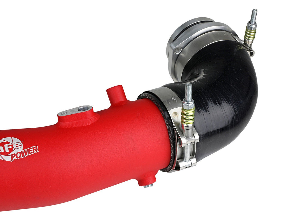 aFe BladeRunner 2-1/2 IN Aluminum Hot Charge Pipe Red - Toyota GR Supra (A90) 2020-2026