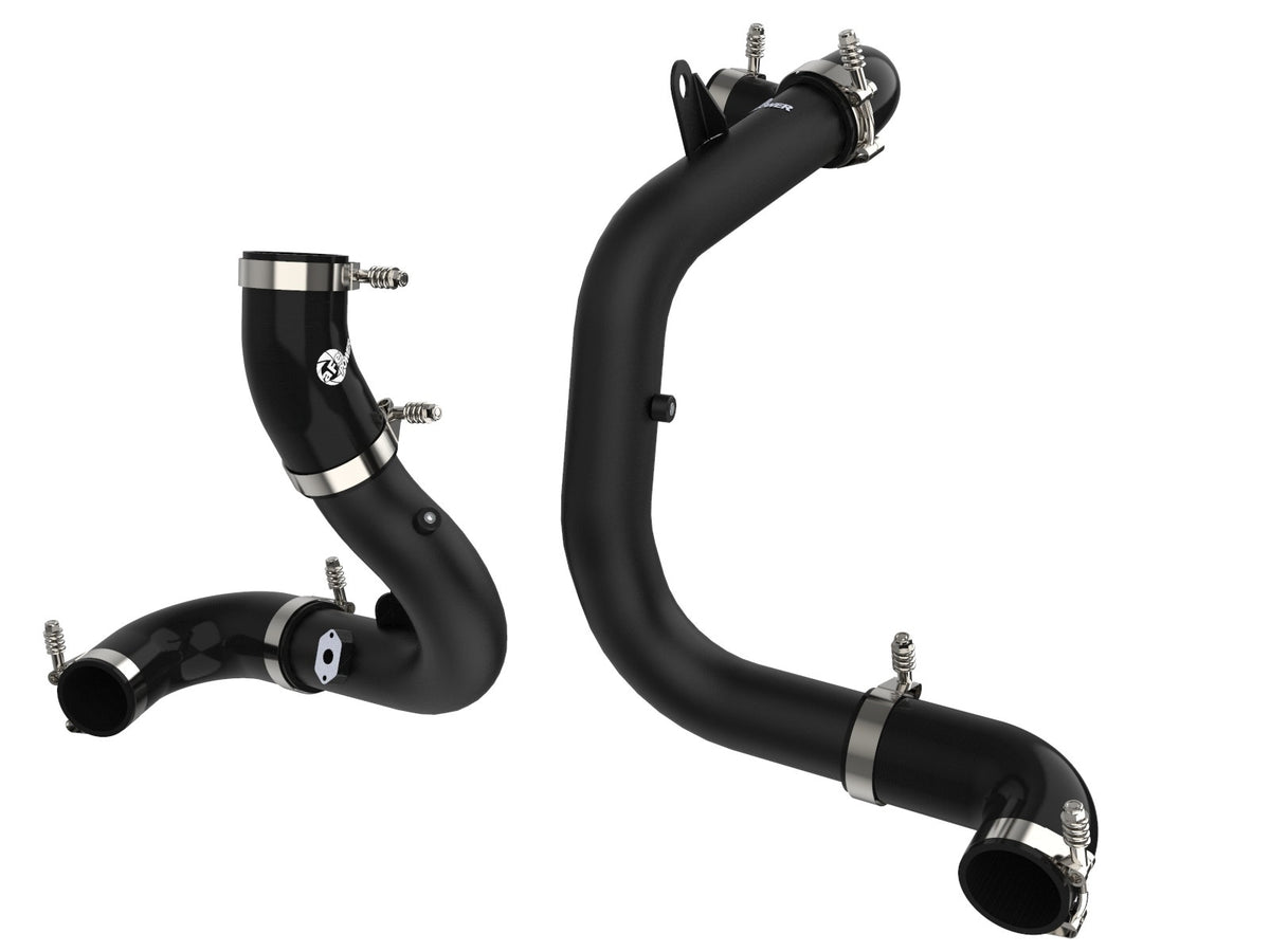 aFe BladeRunner Aluminum Hot and Cold Charge Pipe Kit Black - Volkswagen GTI (MKVII) 2015-2021