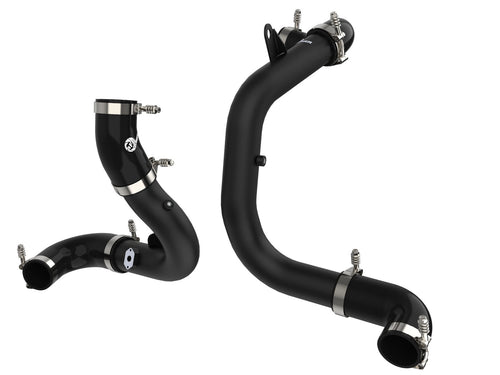 aFe BladeRunner Aluminum Hot and Cold Charge Pipe Kit Black - Volkswagen GTI (MKVII) 2015-2021