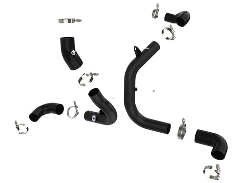 aFe BladeRunner Aluminum Hot and Cold Charge Pipe Kit Black - Volkswagen GTI (MKVII) 2015-2021
