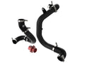 aFe BladeRunner Aluminum Hot and Cold Charge Pipe Kit Black w/ Turbo Muffler Delete - Volkswagen GTI (MKVII) 2015-2021