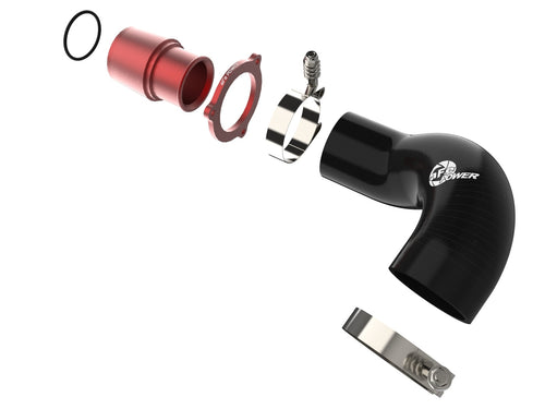 aFe BladeRunner Turbo Muffler Delete for aFe Charge Pipe Red - Volkswagen GTI (MKVII) 2015-2021