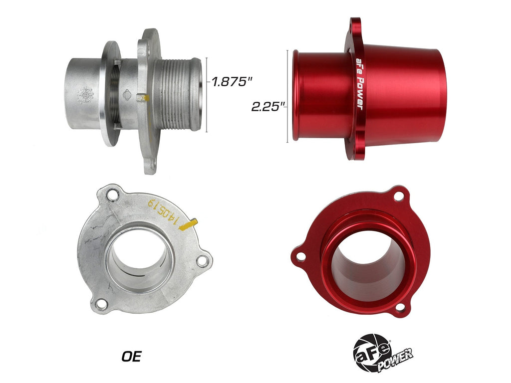 aFe BladeRunner Turbo Muffler Delete for aFe Charge Pipe Red - Volkswagen GTI (MKVII) 2015-2021