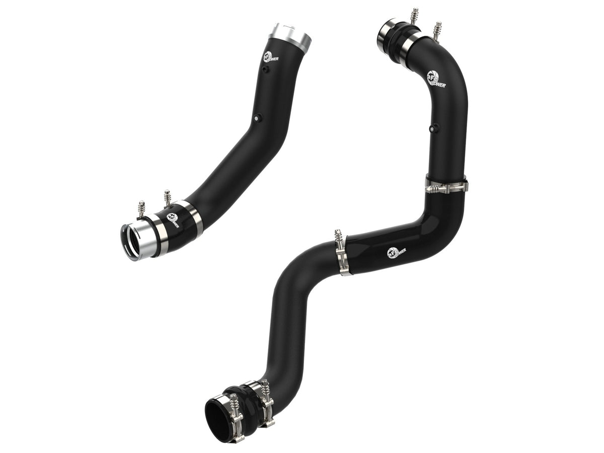 aFe 46-20444-B BladeRunner Aluminum Hot and Cold Charge Pipe Kit Black - view 1