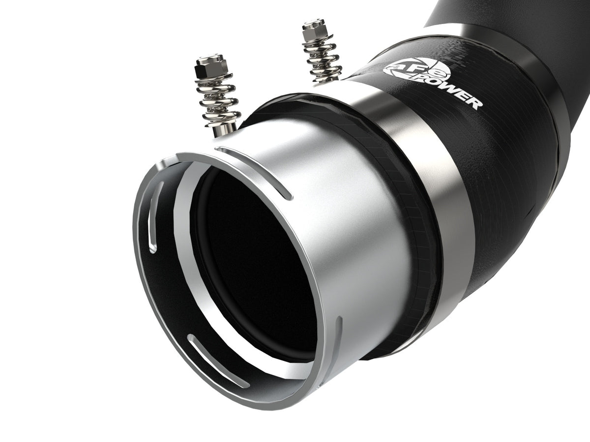 aFe 46-20444-B BladeRunner Aluminum Hot and Cold Charge Pipe Kit Black - view 4