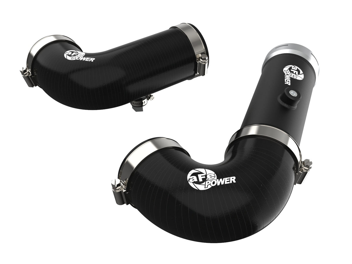 aFe 46-20454-B BladeRunner Aluminum Hot and Cold Charge Pipe Kit Black - view 1