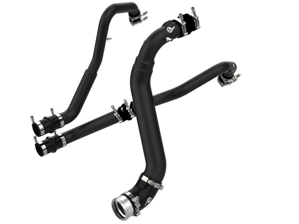 aFe 46-20474-B BladeRunner Aluminum Hot and Cold Charge Pipe Kit Black - view 1