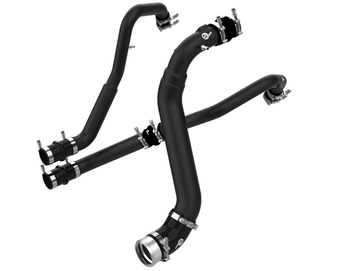 aFe 46-20474-B BladeRunner Aluminum Hot and Cold Charge Pipe Kit Black - view 1