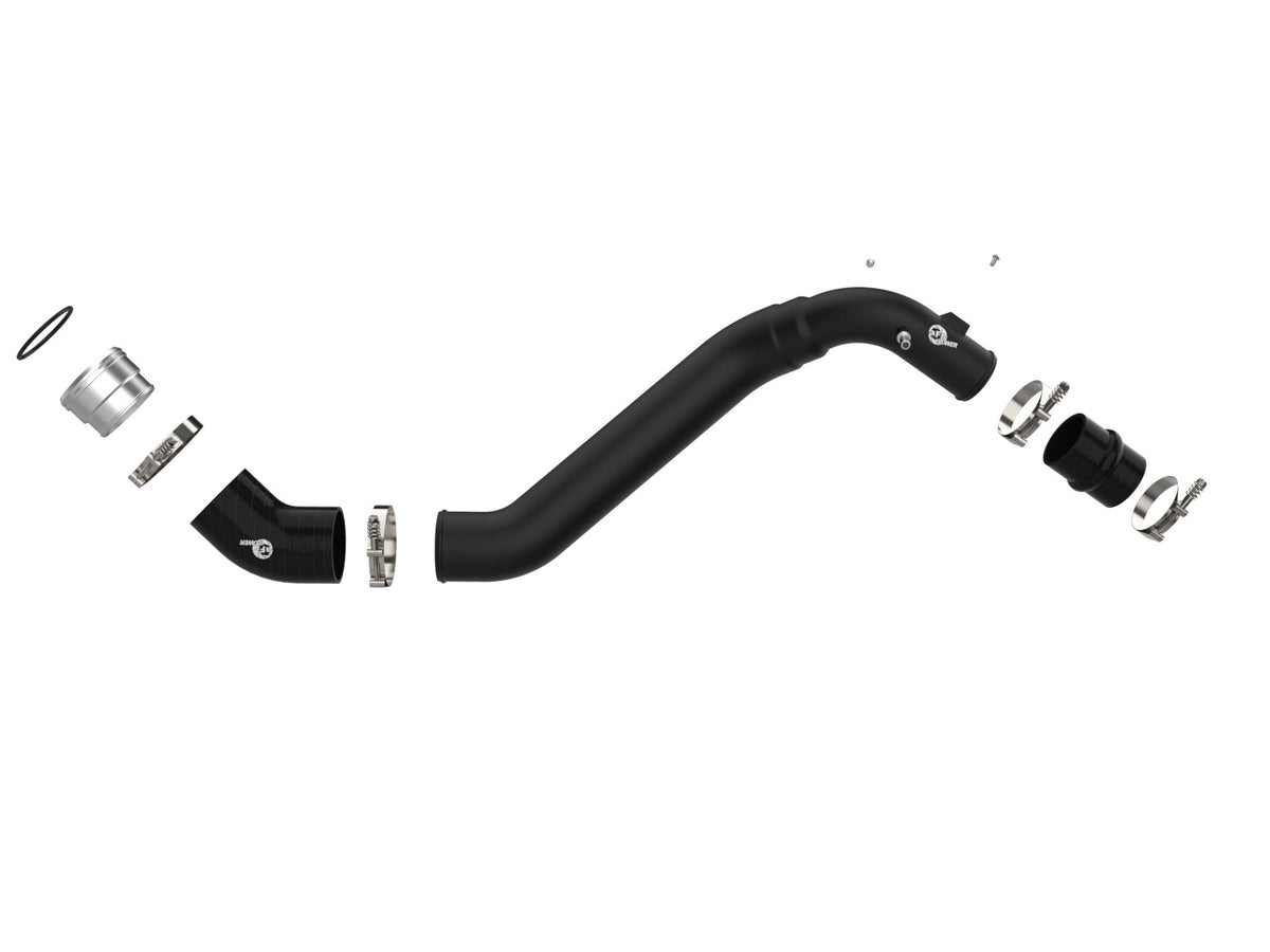 aFe 46-20479-B BladeRunner 3.5 IN to 2.75 IN Aluminum Cold Charge Pipe Black - view 2