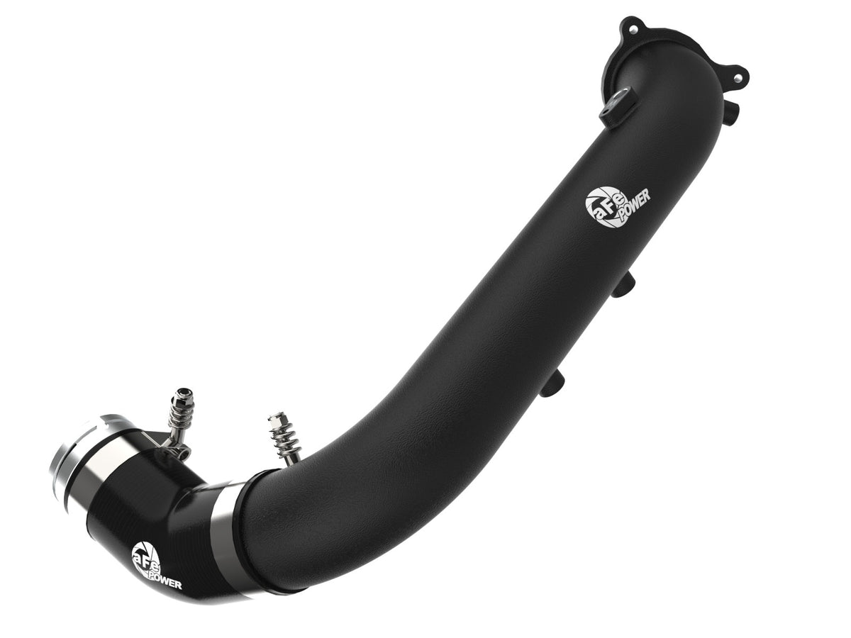 aFe BladeRunner 2-3/4 IN Aluminum Hot Charge Pipe Black - Toyota GR Supra (A90) 2021-2024