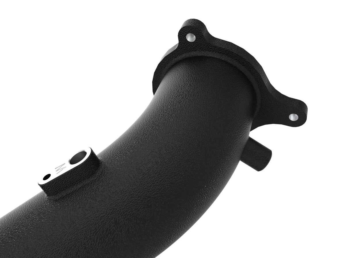 aFe BladeRunner 2-3/4 IN Aluminum Hot Charge Pipe Black - Toyota GR Supra (A90) 2021-2024