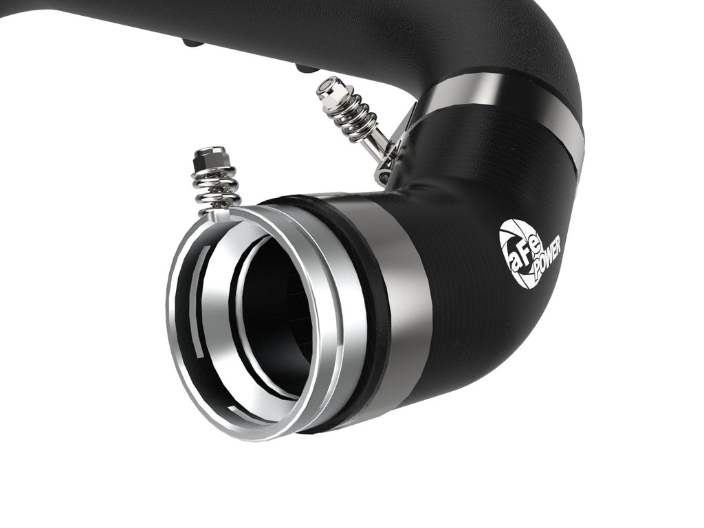 aFe BladeRunner 2-3/4 IN Aluminum Hot Charge Pipe Black - Toyota GR Supra (A90) 2021-2024